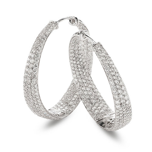 Серьги Roberto Coin Diamond Classic ADR888EA0910