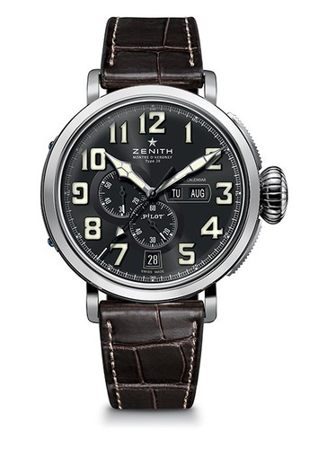 Zenith Pilot Montre Aeronef Type 20 Annual Calendar 48 ММ 03.2430.4054/21.C721