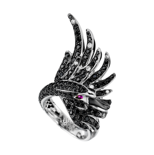 Boucheron Cypris Black Sapphire Ring
