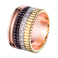 Boucheron Quatre Classique Large Ring With Diamonds