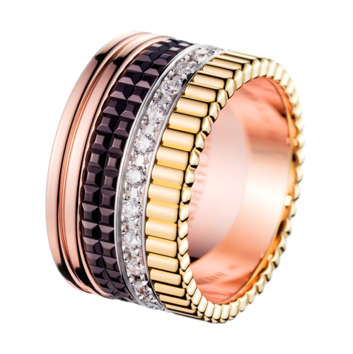 Boucheron Quatre Classique Large Ring With Diamonds