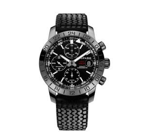 Chopard Mille Miglia GMT Chrono (SS-DLC / Black / Rubber Strap) 168992-3023