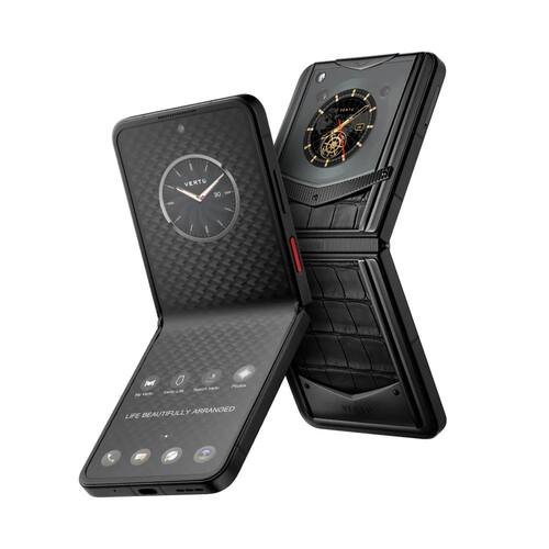 VERTU Ironflip Basalt Black Alligator Skin