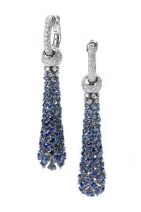 Cantamessa Premiere Blue Sapphires Earrings E0560WB