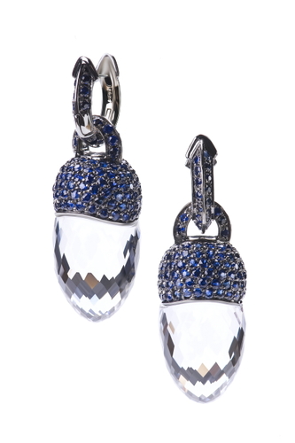Cantamessa Central Park Blue Sapphires Earrings E0580 BL