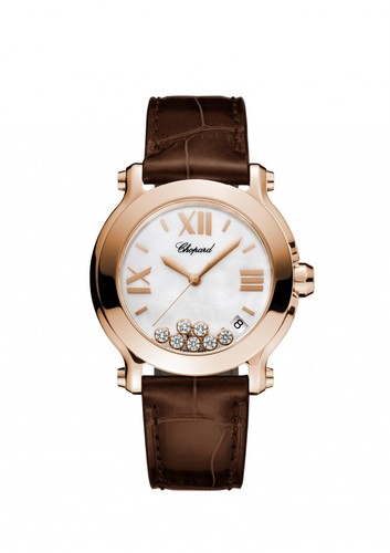 Chopard Happy Sport Medium Watch Rose Gold 277471-5002