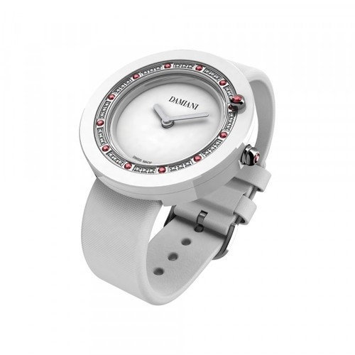 Damiani BELLE EPOQUE White Ceramic Diamonds and Rubies 30014563