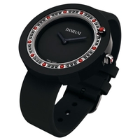 Damiani BELLE EPOQUE Black Ceramic Black Diamonds and Rubies Ref.30014566