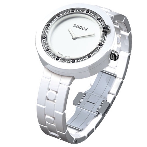Damiani BELLE EPOQUE White Ceramic and Diamonds Ref.30017758