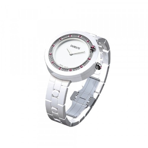 Damiani BELLE EPOQUE White Ceramic Diamonds and Rubies 30017759