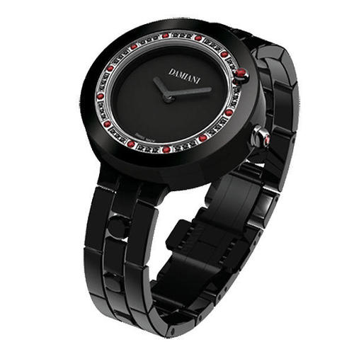 Damiani BELLE EPOQUE Black Ceramic Black Diamonds and Rubies 30017762