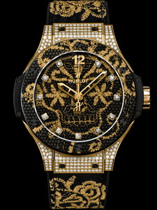 Hublot Big Bang 41 mm Broderie Yellow Gold Diamonds 343.VX.6580.NR.0804