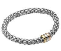 Fope браслет FLEX'IT NIUE White Gold & 3 Rondels 416BM