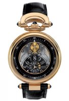 Bovet Fleurier 42 Jumping Hours Amadeo (RG / Blackened Openwork / Leather) AFHS003