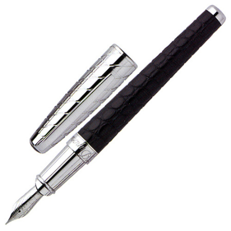S.T. Dupont Alligator Palladium Fountain Pen XL, 480851M