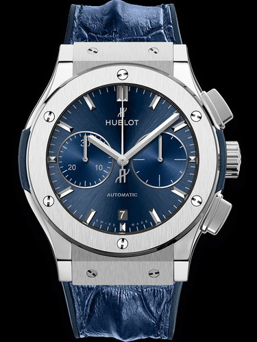 Hublot Classic Fusion Blue Chronograph Titanium 45mm 521.NX.7170.LR