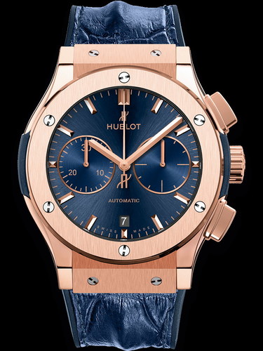 Hublot Classic Fusion Blue Chronograph King Gold 45mm 521.OX.7180.HR