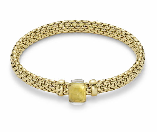 Fope браслет FLEX'IT VENDOME Yellow Gold Citrine 561B PTR2M