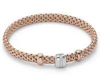 Fope браслет FLEX'IT VENDOME Rose Gold Diamonds 561B BBRM