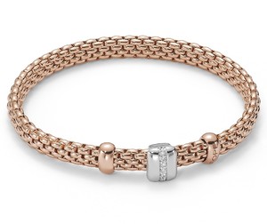 Fope браслет FLEX'IT VENDOME Rose Gold Diamonds 561B BBRM