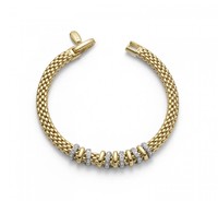 Fope браслет VIRGINIA Yellow Gold Diamonds 597B BBR
