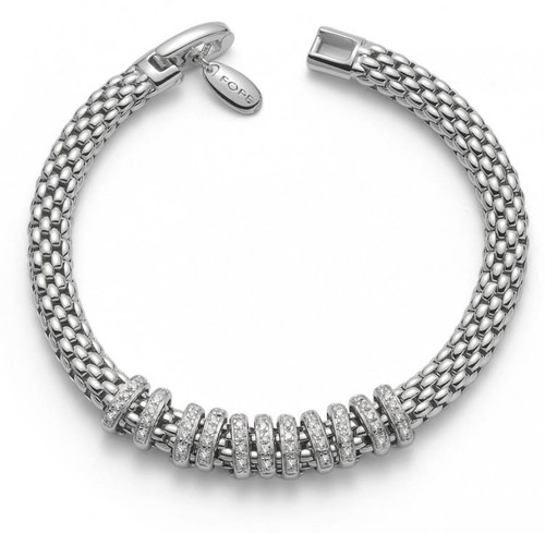 Fope браслет VIRGINIA White Gold Diamonds 597B BBR1