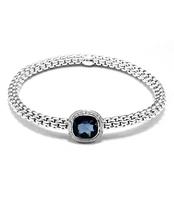 Fope браслет FLEX'IT SOLO White Gold Iolite and Diamond 639B BIOLM