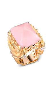 Кольцо Carrera y Carrera Circulos de Fuego Nankin Pink Opal Ring DA10227 22825