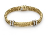 Fope браслет MAORI Yellow Gold Diamonds 862B BBR