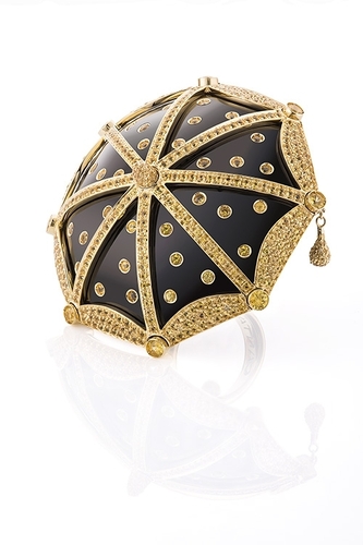 Cantamessa Umbrella Ring Black-Yellow RU348/D