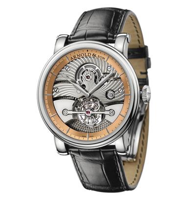 Arnold & Son Tourbillon Sir John (WG-RG / Silver / Leather)