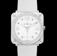 Bell & Ross BR S White Ceramic Phantom & Diamond