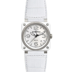 Bell & Ross BR 03-92 White Ceramic & Diamond