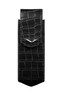 Вертикальный чехол Vertu Signature S из черной кожи аллигатора с отделкой из стали