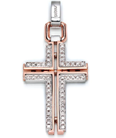 Мужской кулон Men's Cross Pendant With Diamonds Baraka 'Ref: CR214441