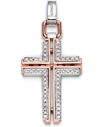 Мужской кулон Men's Cross Pendant With Diamonds Baraka 'Ref: CR214441