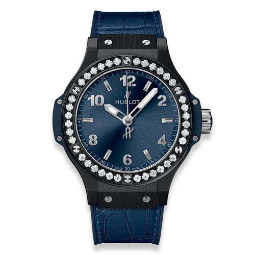 Hublot Big Bang Ceramic Blue Diamonds 38mm 361.CM.7170.LR.1204