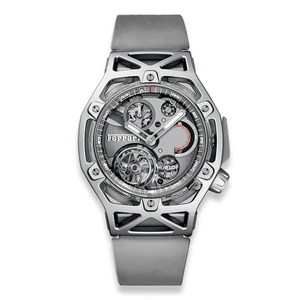 Hublot Techframe Ferrari Tourbillon Chronograph Sapphire White Gold 45mm 408.JW.0123.RX