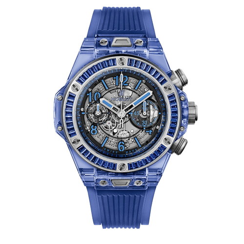 Hublot Big Bang Unico Blue Sapphire Baguettes 45 mm 411.JL.4809.RT.1901