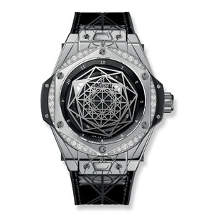Hublot Big Bang Sang Bleu Steel Diamonds 39mm 465.SS.1117.VR.1204.MXM17