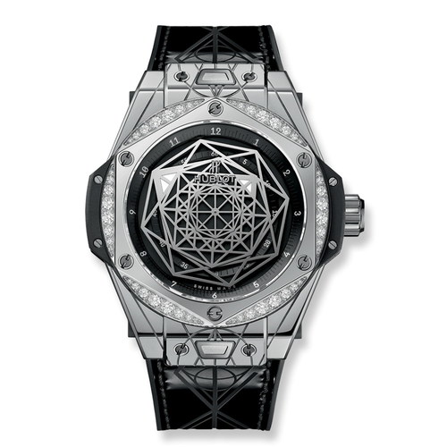 Hublot Big Bang Sang Bleu Steel Diamonds 39mm 465.SS.1117.VR.1204.MXM17