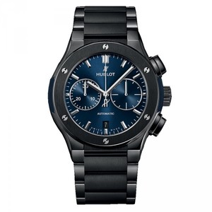 Hublot Classic Fusion Chronograph Ceramic Blue Bracelet 520.CM.7170.CM