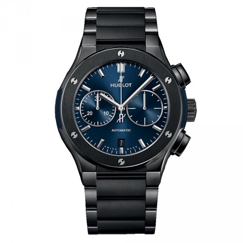 Hublot Classic Fusion Chronograph Ceramic Blue Bracelet 520.CM.7170.CM