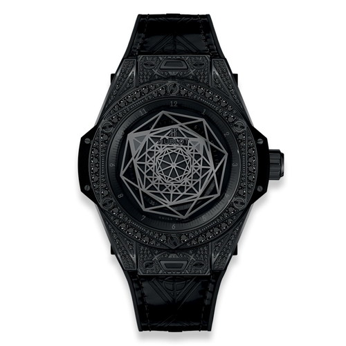 Hublot Big Bang Sang Bleu All Black Pave 465.CS.1114.VR.1700.MXM18