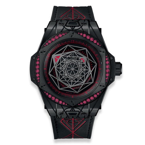 Hublot Big Bang Sang Bleu All Black Red 465.CS.1119.VR.1202.MXM18