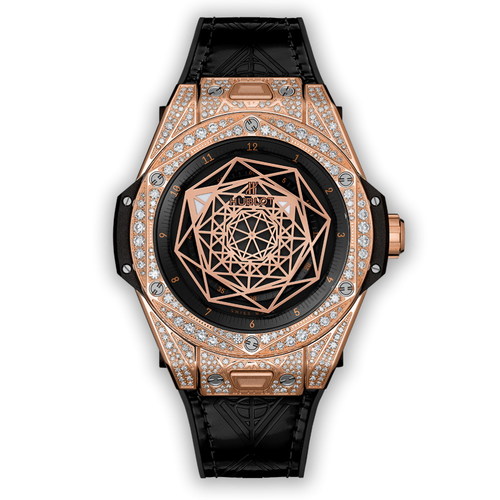 Hublot Big Bang Sang Bleu King Gold Pave 465.OS.1118.VR.1704.MXM18