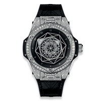 Hublot Big Bang Sang Bleu Steel Pave 465.SS.1117.VR.1704.MXM18