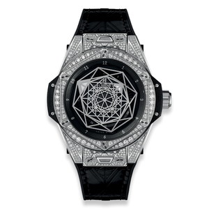 Hublot Big Bang Sang Bleu Steel Pave 465.SS.1117.VR.1704.MXM18
