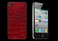 IPHONE 4 LUXURY RED ALLIGATOR