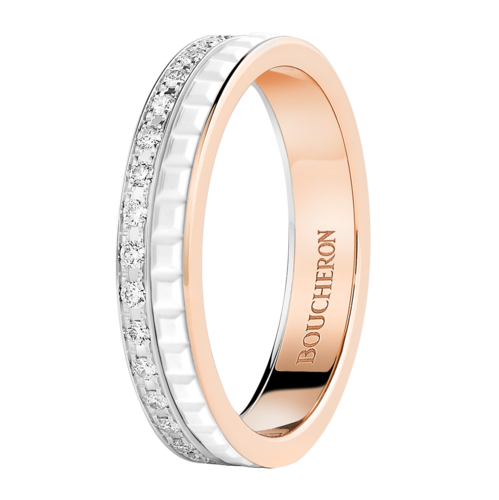 Boucheron Quatre White Edition wedding band diamonds